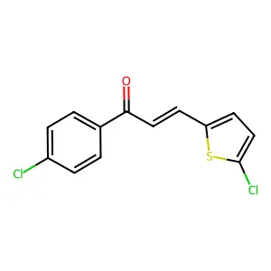 1-(4-Chlorophenyl)-3-(5-chlorothiophen-2-yl)prop-2-en-1-one structure