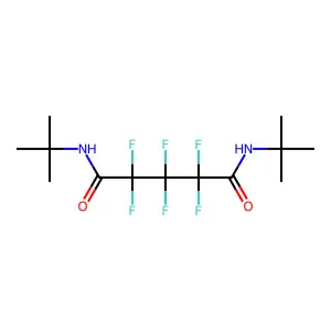 N,N'-ditert-butyl-2,2,3,3,4,4-hexafluoropentanediamide structure