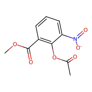 Methyl 2-acetyloxy-3-nitrobenzoate structure