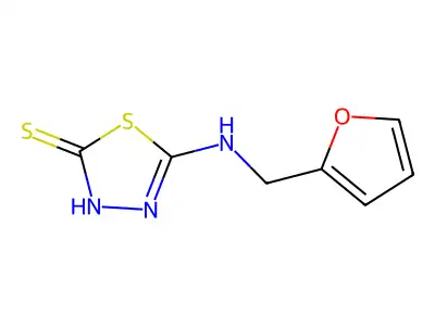 5-[(2-Furylmethyl)amino]-1,3,4-thiadiazole-2-thiol structure