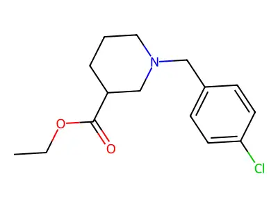 Ethyl 1-(4-chlorobenzyl)piperidine-3-carboxylate structure