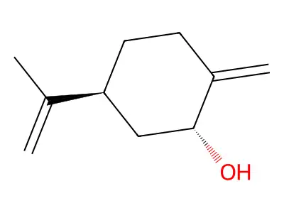 2-Methylidene-5-(prop-1-en-2-yl)cyclohexan-1-ol structure