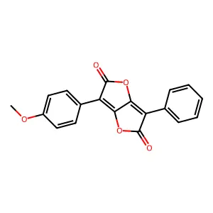 Furo[3,2-b]furan-2,5-dione, 3-(4-methoxyphenyl)-6-phenyl- structure