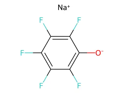 Sodium pentafluorophenolate structure