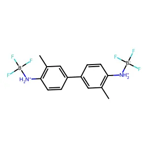 trifluoro-[[2-methyl-4-[3-methyl-4-(trifluoroboranuidylazaniumyl)phenyl]phenyl]azaniumyl]boranuide structure