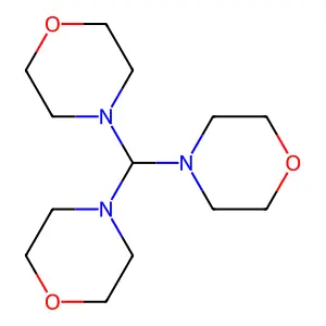 Morpholine, 4,4',4''-methylidynetris- structure