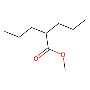 Pentanoic acid, 2-propyl-, methyl ester structure
