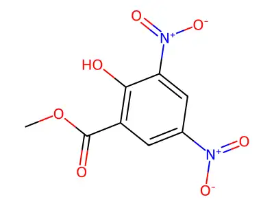 Methyl 3,5-dinitrosalicylate structure