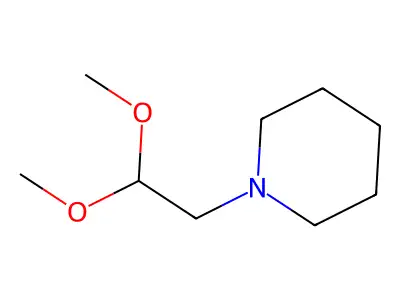 1-(2,2-Dimethoxyethyl)piperidine structure