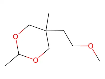 m-DIOXANE, 5-(2-METHOXYETHYL)-2,5-DIMETHYL-, (Z)- structure