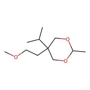 5-(2-Methoxyethyl)-2-methyl-5-(propan-2-yl)-1,3-dioxane structure