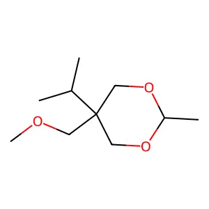 5-(Methoxymethyl)-2-methyl-5-(propan-2-yl)-1,3-dioxane structure
