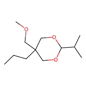 5-(Methoxymethyl)-2-(propan-2-yl)-5-propyl-1,3-dioxane structure