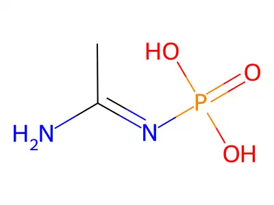 (1-Aminoethylideneamino)phosphonic acid structure