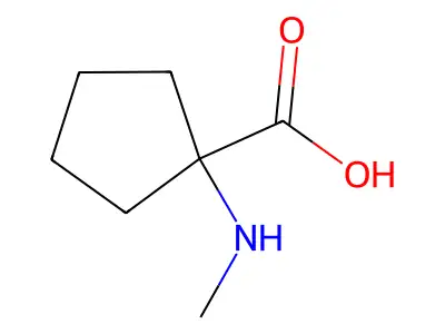 1-(Methylamino)cyclopentane-1-carboxylic acid structure