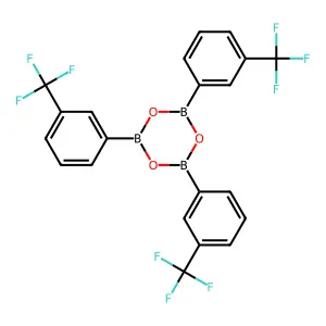 Boroxin, 2,4,6-tris(alpha,alpha,alpha-fluoro-m-tolyl)- structure