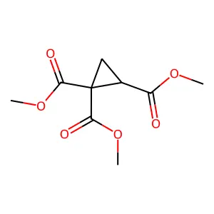 Trimethyl cyclopropane-1,1,2-tricarboxylate structure