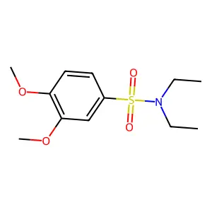 N,N-diethyl-3,4-dimethoxybenzenesulfonamide structure