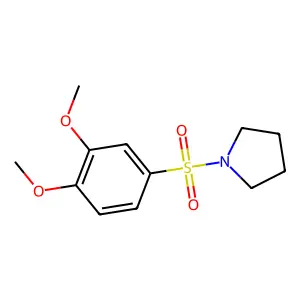 1-(3,4-Dimethoxyphenyl)sulfonylpyrrolidine structure