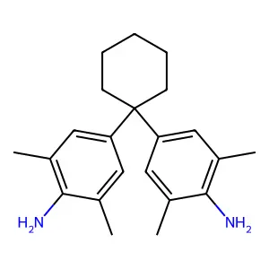 4-[1-(4-Amino-3,5-dimethylphenyl)cyclohexyl]-2,6-dimethylaniline structure