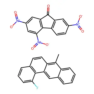 1-Fluoro-7-methylbenzo[a]anthracene;2,4,7-trinitrofluoren-9-one structure