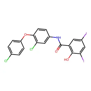 Rafoxanide structure