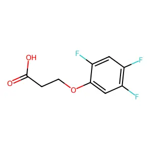 3-(2,4,5-Trifluorophenoxy)propanoic acid structure