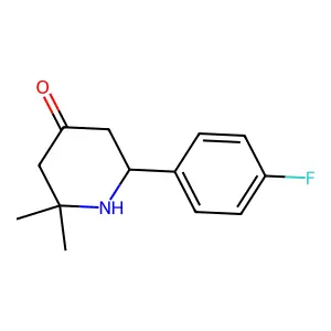6-(4-Fluorophenyl)-2,2-dimethylpiperidin-4-one structure