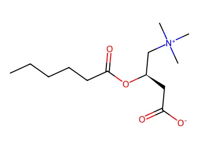 L-Hexanoylcarnitine structure