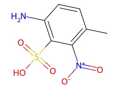 4-Amino-2-nitro-3-toluenesulfonic acid structure
