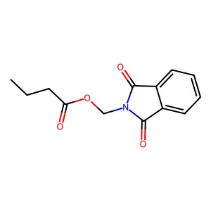 (1,3-Dihydro-1,3-dioxo-2H-isoindol-2-yl)methyl butanoate structure