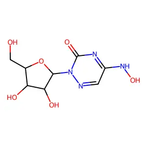 5-Nitroso-2-pentofuranosyl-1,4-dihydro-1,2,4-triazin-3(2H)-one structure