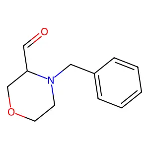 (3S)-4-benzylmorpholine-3-carbaldehyde structure