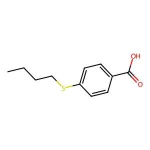 4-(Butylthio)benzoic acid structure