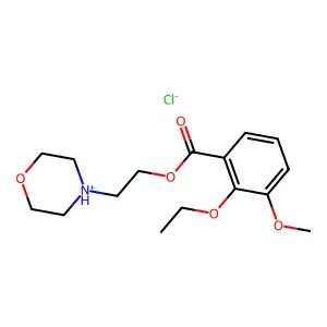 2-(Morpholin-4-yl)ethyl 2-ethoxy-3-methoxybenzoate--hydrogen chloride (1/1) structure