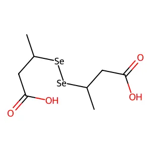 3-(1-Carboxypropan-2-yldiselanyl)butanoic acid structure