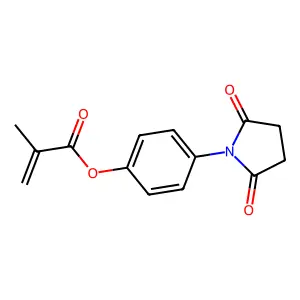 [4-(2,5-Dioxopyrrolidin-1-yl)phenyl] 2-methylprop-2-enoate structure