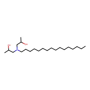2-Propanol, 1,1'-(hexadecylimino)bis- structure