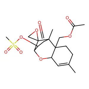 15-Acetoxy-4-keto-3-mesyloxy-scirpene structure
