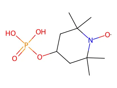 2,2,6,6-TEtramethyl-4-(phosphonooxy)-1-piperidinyloxy structure