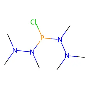 Phosphorochloridous dihydrazide, hexamethyl- structure