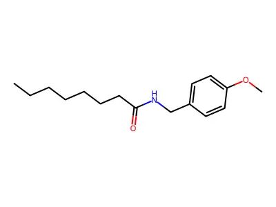 N-(4-methoxybenzyl)octanamide structure