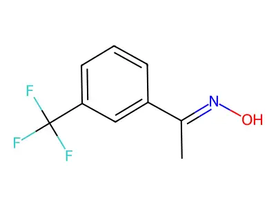 Ethanone, 1-(3-(trifluoromethyl)phenyl)-, oxime structure