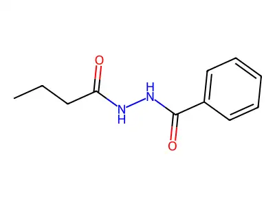 N'-butanoylbenzohydrazide structure