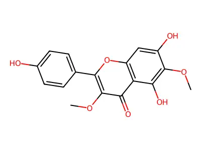 6-Hydroxykaempferol 3,6-dimethyl ether structure