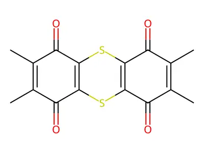2,3,7,8-Tetramethyl-1,4,6,9-thianthrenetetrone structure