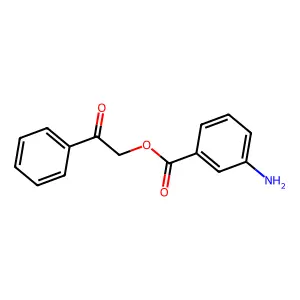 2-Oxo-2-phenylethyl 3-aminobenzoate structure