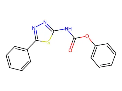 Phenyl (5-phenyl-1,3,4-thiadiazol-2-yl)carbamate structure