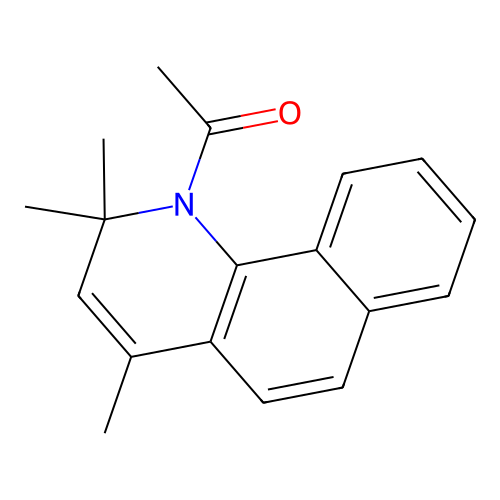 1-(2,2,4-trimethylbenzo[h]quinolin-1(2H)-yl)ethanone structure