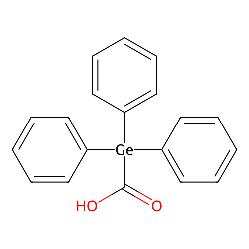 Triphenylgermanecarboxylic acid structure
